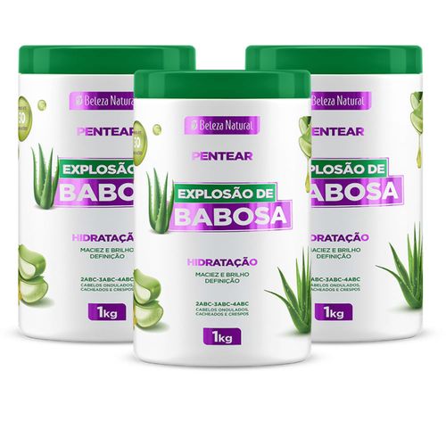 Kit Creme de Pentear Explosão de Babosa 1Kg (3 itens) | bn.Cachos Kit Creme de Pentear Explosão de Babosa 1Kg (3 itens) | bn.Cachos